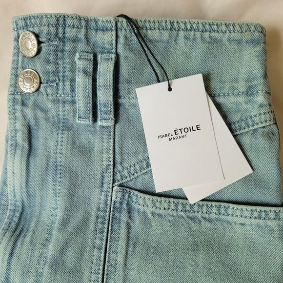 Isabel Marant Étoile - Tucson high-rise jeans in Celadon - Picture 3 of 4